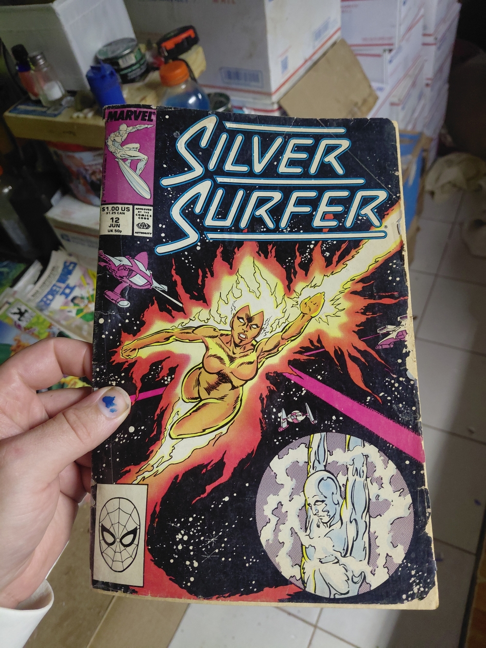 copy of Silver Surfer Vol. 3 #12, published by Marvel Comics in June 1988.